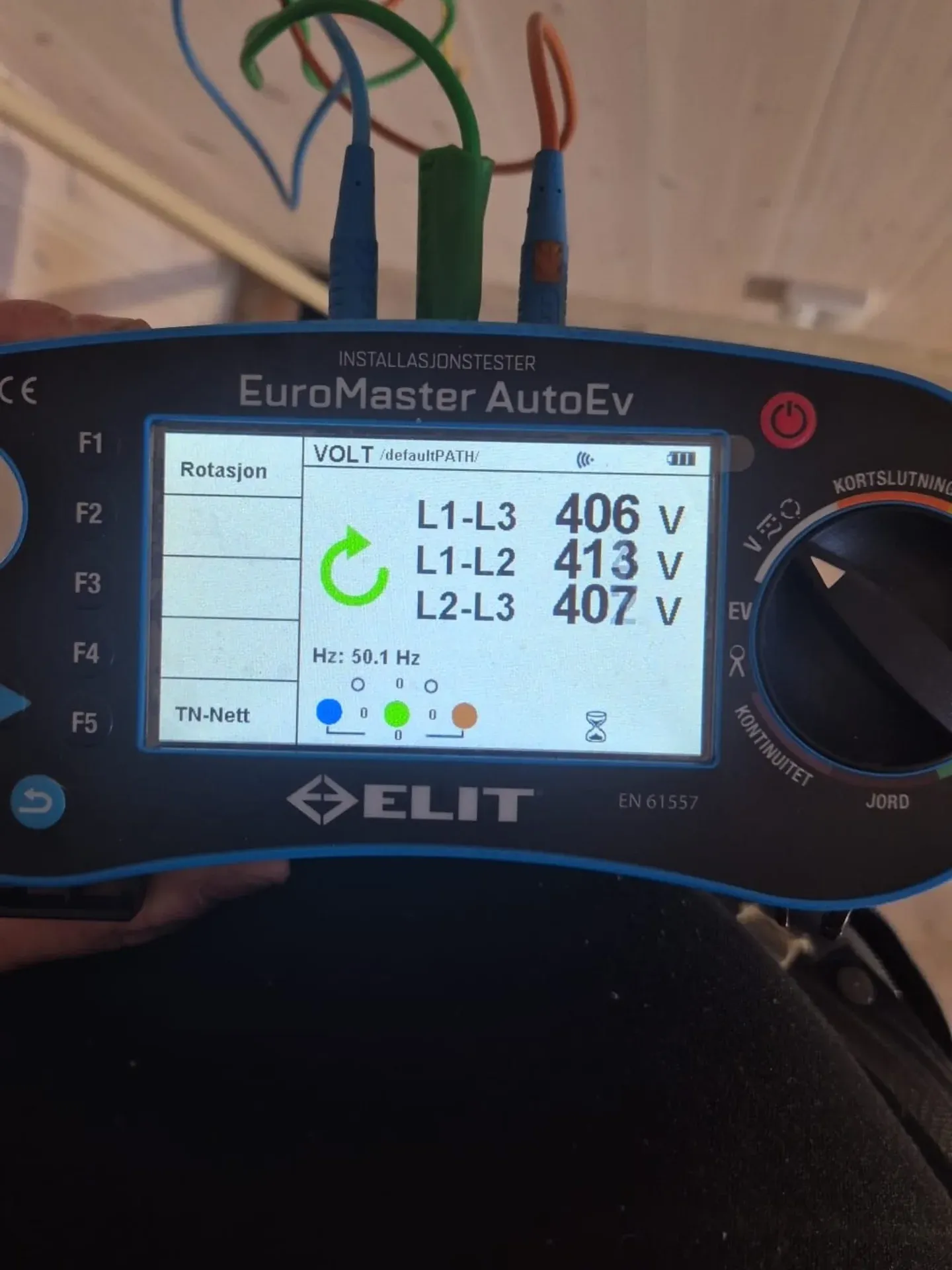 Mätinstrument vid provning av anläggning